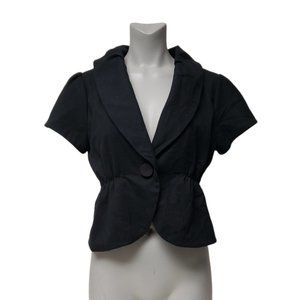 Mossimo black short sleeve jacket . large